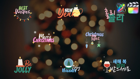 Photo of Colorful Christmas Titles for FCPX – Videohive 54833878