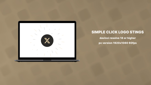 Photo of DaVinci Resolve Simple Click Logo Stings 60fps – Videohive 54659984