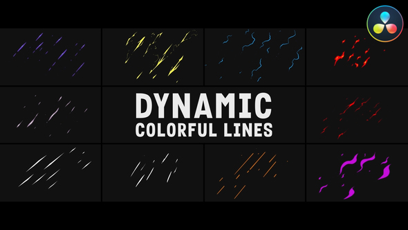 Photo of Dynamic Colorful Lines for DaVinci Resolve – Videohive 54715127