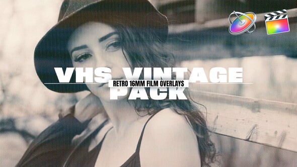 Photo of Edit VHS Vintage And Retro 16mm Film Overlays | FCPX – Videohive 54820177