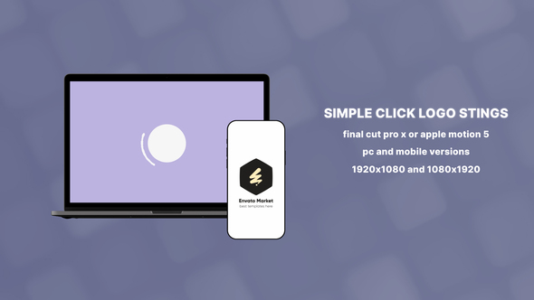 Photo of Final Cut Pro Simple Click Logo Stings for PC and Mobile – Videohive 54815076