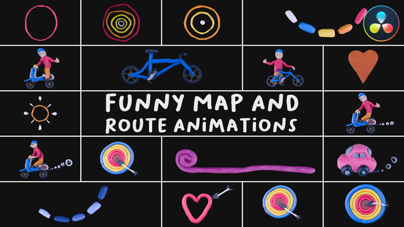 Photo of Funny Map And Route Animations | DaVinci Resolve – Videohive 54685780