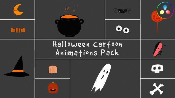 Photo of Halloween Cartoon Animations for DaVinci Resolve – Videohive 54686023