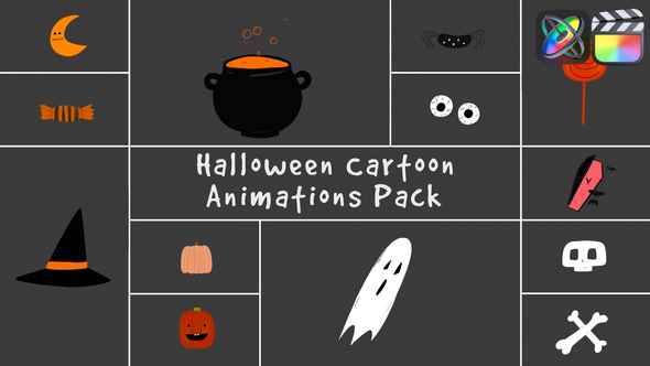 Photo of Halloween Cartoon Animations for FCPX – Videohive 54702184