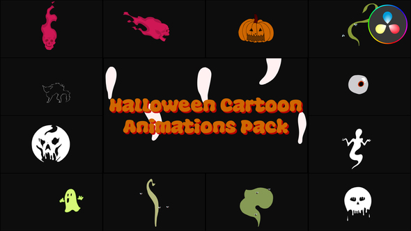 Photo of Halloween Cartoon Animations Pack for DaVinci Resolve – Videohive 54833456