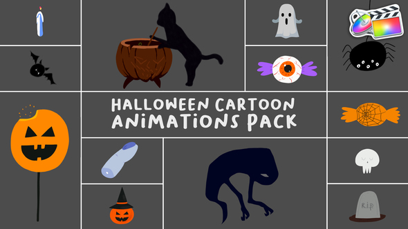 Photo of Halloween Cartoon Animations Pack for FCPX – Videohive 54589722