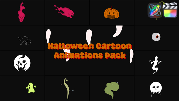 Photo of Halloween Cartoon Animations Pack for FCPX – Videohive 54794145