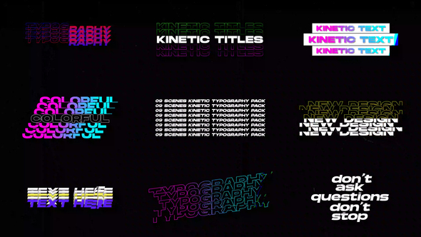 Photo of Kinetic Titles +RGB | FCPX & Apple Motion – Videohive 54858655