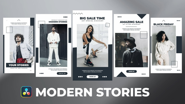 Photo of Modern Stories for DaVinci Resolve – Videohive 55024822