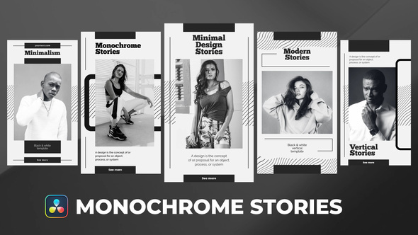 Photo of Monochrome Stories for DaVinci Resolve – Videohive 54875410