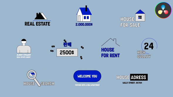 Photo of Real Estate Text Animations for DaVinci Resolve – Videohive 54947884