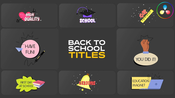 Photo of School Life Titles for DaVinci Resolve – Videohive 54970993