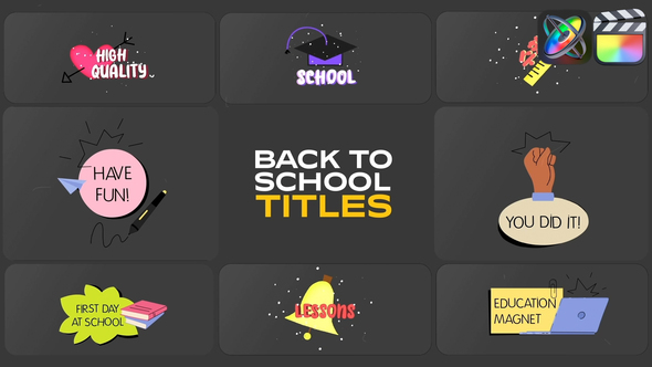 Photo of School Life Titles for FCPX – Videohive 54956985