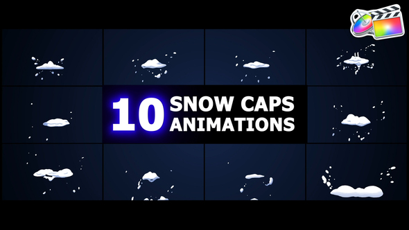 Photo of Snow Caps Animations | FCPX – Videohive 55055116