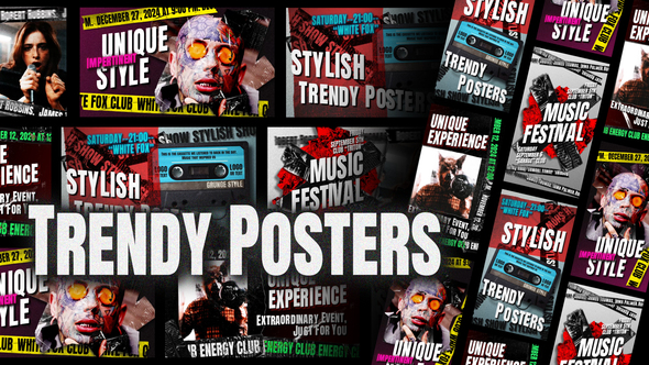 Photo of Trendy Posters – Videohive 54891779