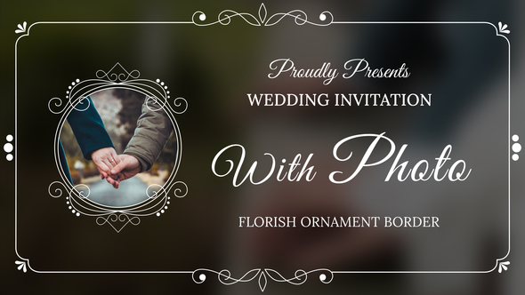 Photo of Wedding Invitation with Photo | DaVinci Resolve – Videohive 55016661