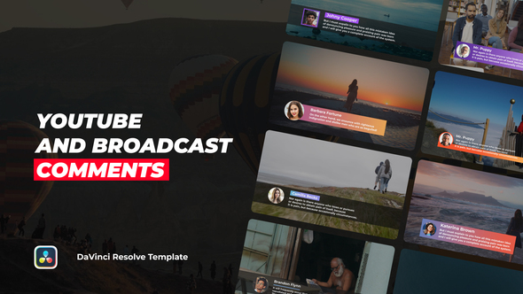 Photo of Youtube and Broadcast Comments | DaVinci Resolve – Videohive 54858962