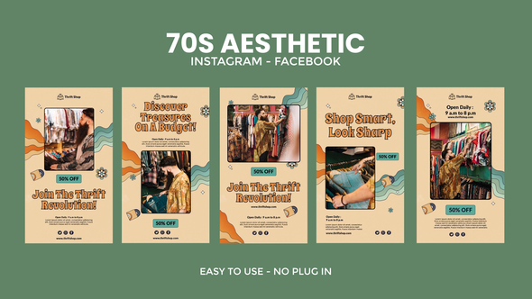 Photo of 70s Aesthetic Instagram Stories – Videohive 55416571