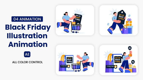 Photo of Black Friday Illustration Scene – Videohive 55357665