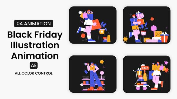 Photo of Black Friday Illustration Scene – Videohive 55400529