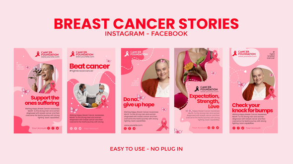 Photo of Breast Cancer Instagram Stories – Videohive 55416860