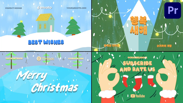 Photo of Cartoon Christmas Typography for Premiere Pro – Videohive 55372649