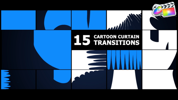 Photo of Cartoon Curtain Transitions | FCPX – Videohive 55167090