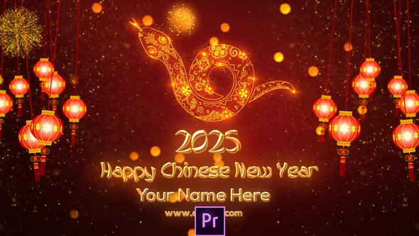 Photo of Chinese New Year Greetings 2025 – Premiere Pro – Videohive 29974697