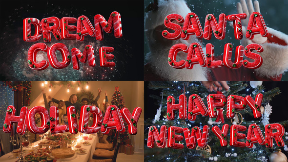 Photo of Christmas 3D Typography Letters Pack – Videohive 55251836