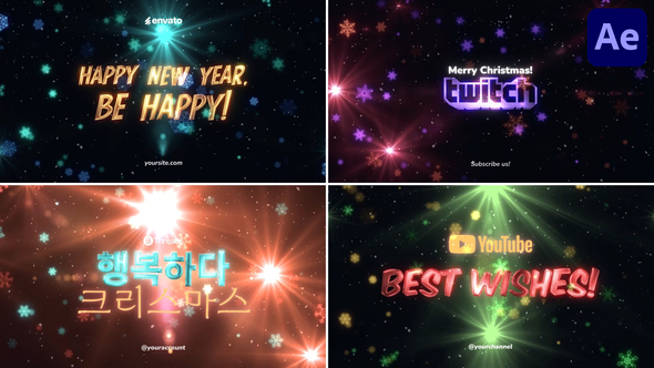 Photo of Christmas And New Year Greetings Typography for After Effects – Videohive 55369181