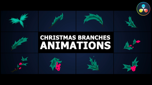 Photo of Christmas Branches Animations | DaVinci Resolve – Videohive 55501732