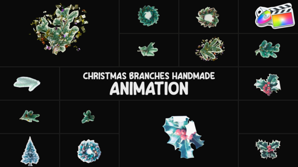 Photo of Christmas Branches Handmade Animation | FCPX – Videohive 55185082