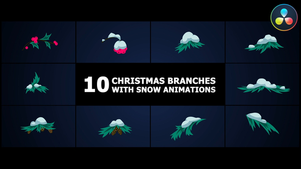 Photo of Christmas Branches With Snow Animations | DaVinci Resolve – Videohive 55533097