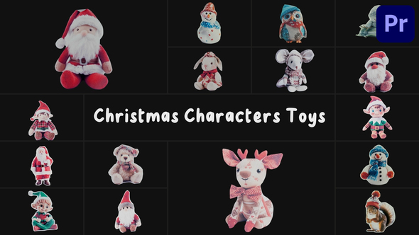 Photo of Christmas Characters Toys for Premiere Pro – Videohive 55221402