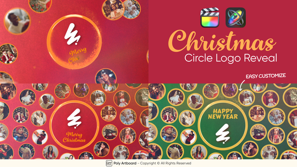 Photo of Christmas Circle Logo Reveal For Final Cut Pro X – Videohive 55371831