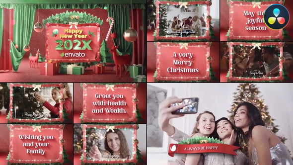 Photo of Christmas Greeting Scenes for DaVinci Resolve – Videohive 55391749