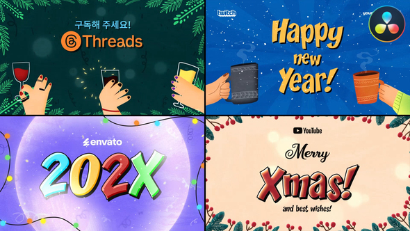 Photo of Christmas Greetings Typography | DaVinci Resolve – Videohive 55533176