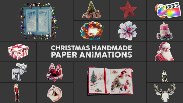 Photo of Christmas Handmade Paper Animations | FCPX – Videohive 55350264