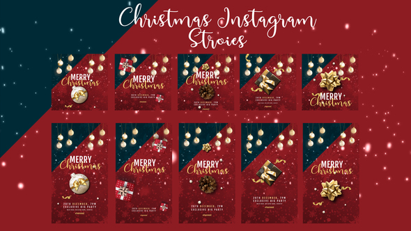 Photo of Christmas instagram stories and post – Videohive 55447889