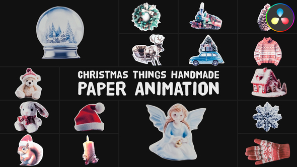 Photo of Christmas Things Handmade Paper Animation for DaVinci Resolve – Videohive 55519626