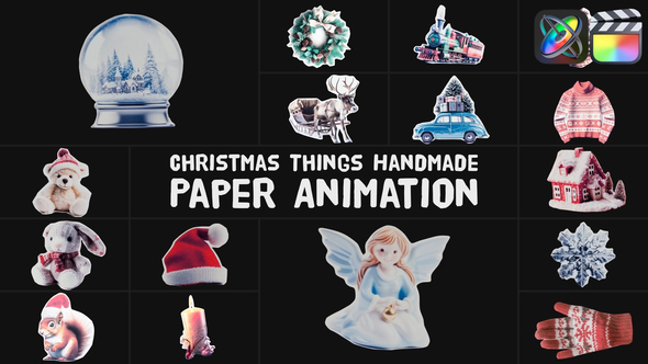 Photo of Christmas Things Handmade Paper Animation for FCPX – Videohive 55519587