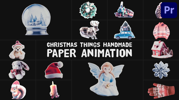 Photo of Christmas Things Handmade Paper Animation for Premiere Pro – Videohive 55443988