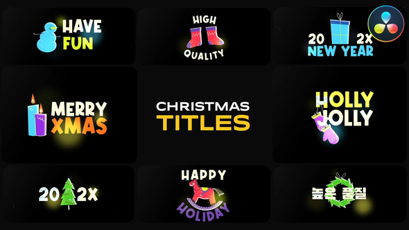 Photo of Christmas Titles for DaVinci Resolve – Videohive 55301261