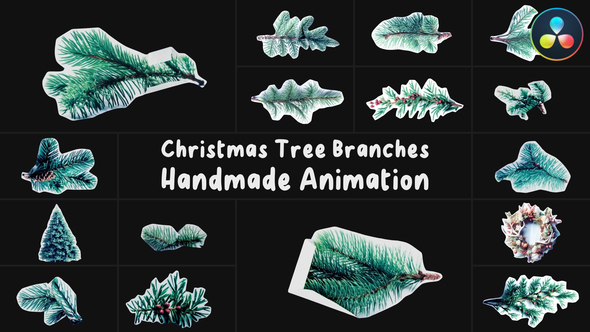 Photo of Christmas Tree Branches Handmade Animation | DaVinci Resolve – Videohive 55533064