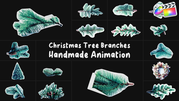 Photo of Christmas Tree Branches Handmade Animation | FCPX – Videohive 55533014