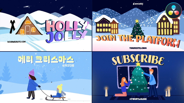 Photo of Christmas Vibe Typography for DaVinci Resolve – Videohive 55543619