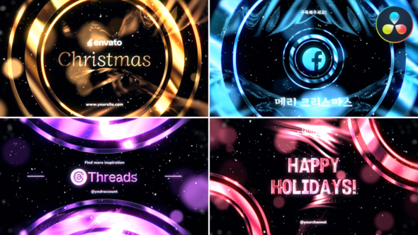 Photo of Christmas Wishes Time Typography for DaVinci Resolve – Videohive 55533278