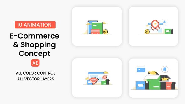 Photo of E-commerce & Shopping Icons Concept – Videohive 54970341