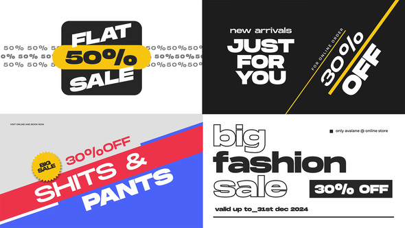 Photo of Fashion Sale Typography – Videohive 55395252