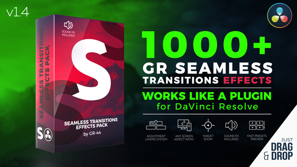 Photo of GR Seamless Transitions Effects for DaVinci Resolve – Videohive 52438114